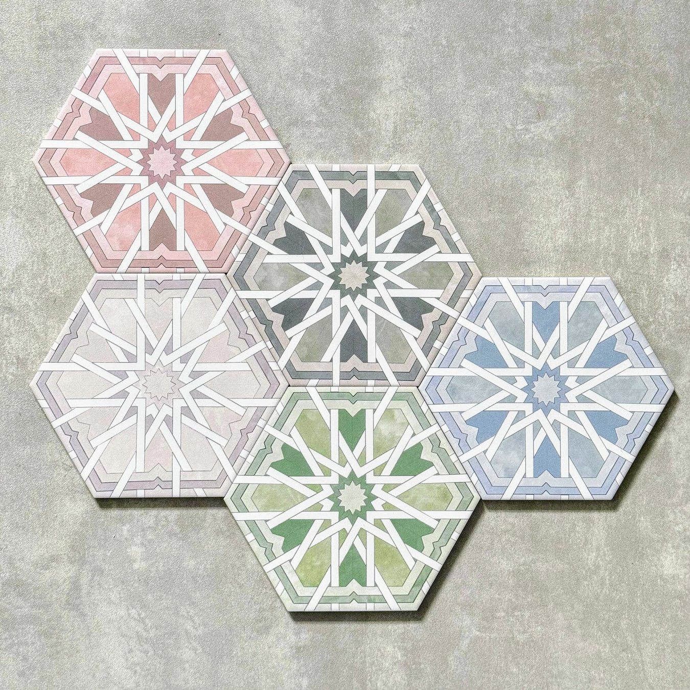 Hormuz Moroccan Pattern Hexagon Collection