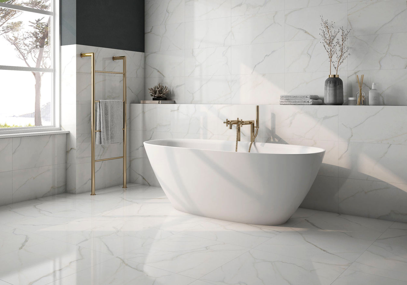 Enya Calacatta Gold Marble Collection