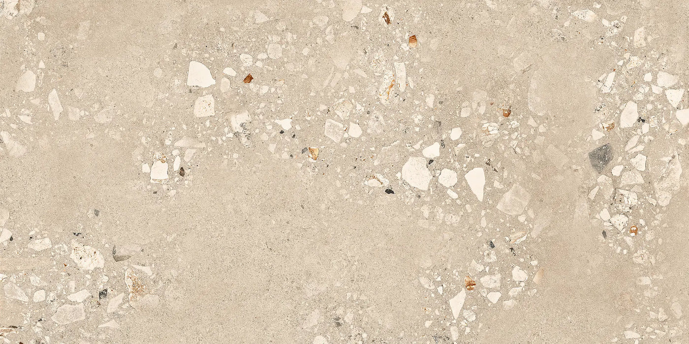 CUT TILE SAMPLE Melange Sand 20mm Thick Outdoor Cosmo Stone | Tile Slabs | 60cm x 120cm