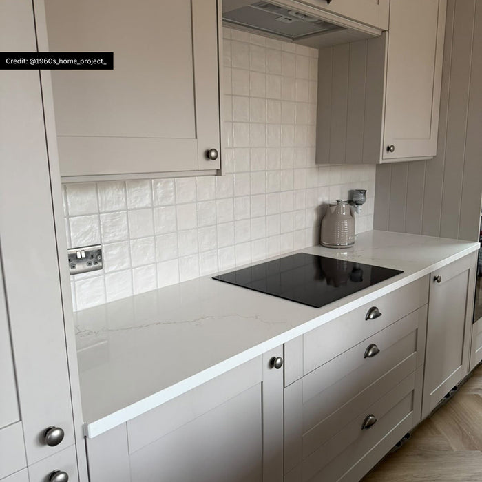 Zellige Oyster Square | Moroccan Style | 10cm x 10cm