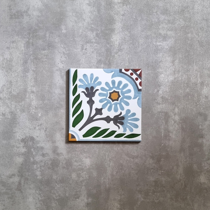 Jardin Olivio Moroccan Tile 20cm x 20cm