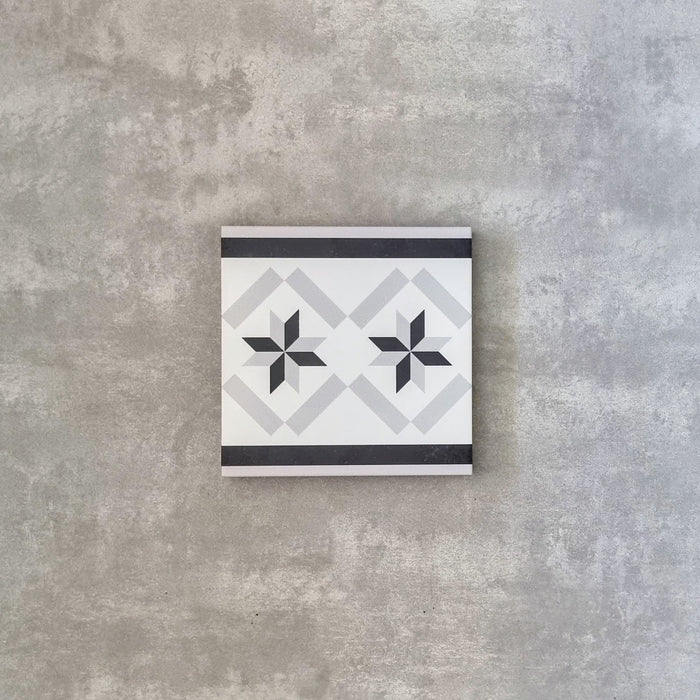 Canterbury Star Border Tile Wall & Floor Tile