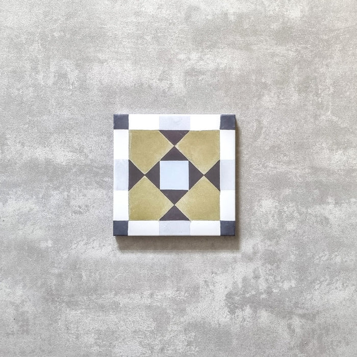 FULL TILE SAMPLE Ravello Mustard 20cm x 20cm