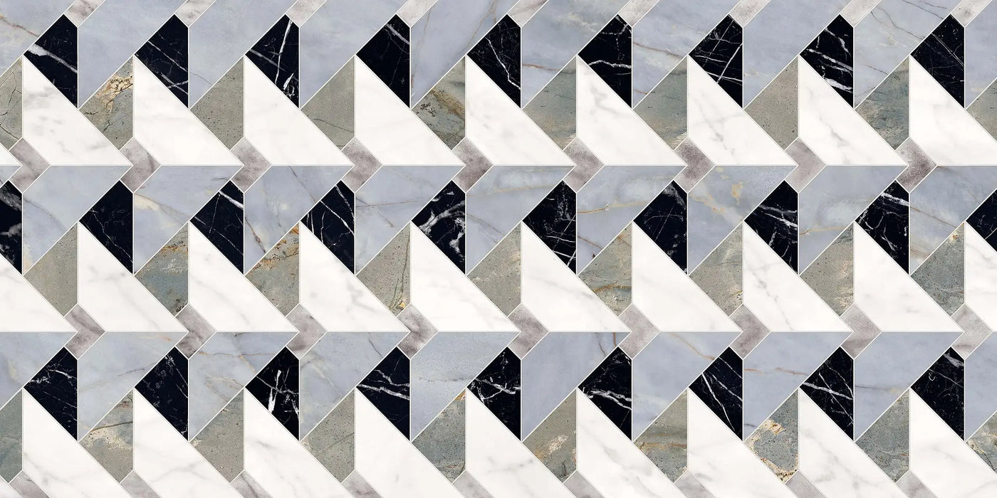 Lucca Diamond Tips 3D Décor | Porcelain Wall & Floor Tiles | 60cm x 120cm