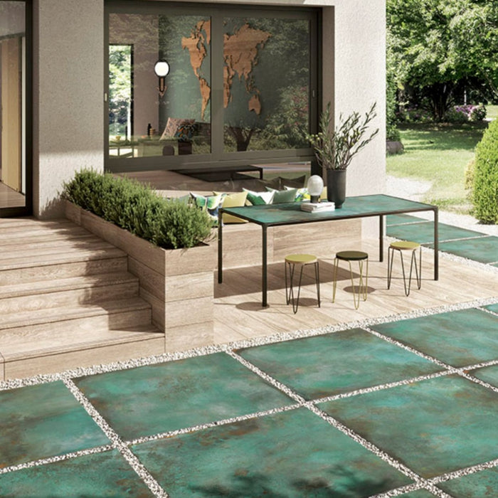 Verde Copper Oxide OUTDOOR 2cm Thick Floor Tiles 60cm x 60cm