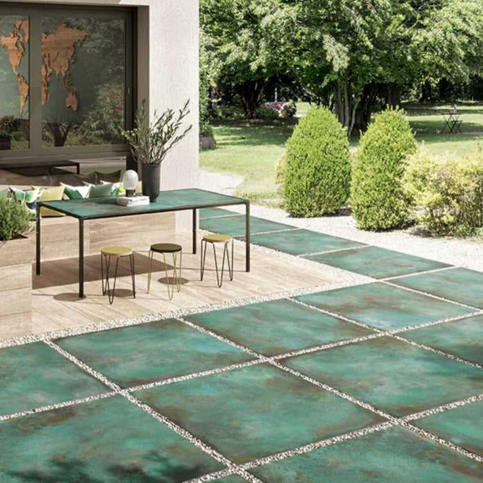 Verde Copper Oxide OUTDOOR 2cm Thick Floor Tiles 60cm x 60cm