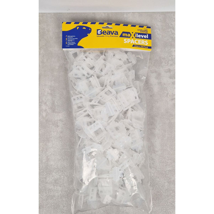 Wall & Floor 2mm Tile Levelling Bases, Bag 250 pcs