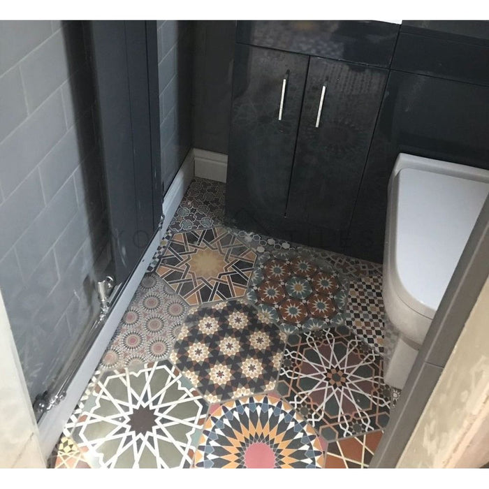 CUT TILE SAMPLE Istanbul Hexagon