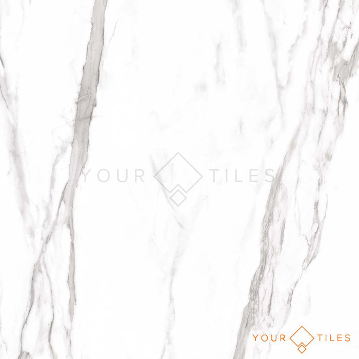 Snow Marble Tile Matt Effect Wall & Floor - 60cm x 60cm