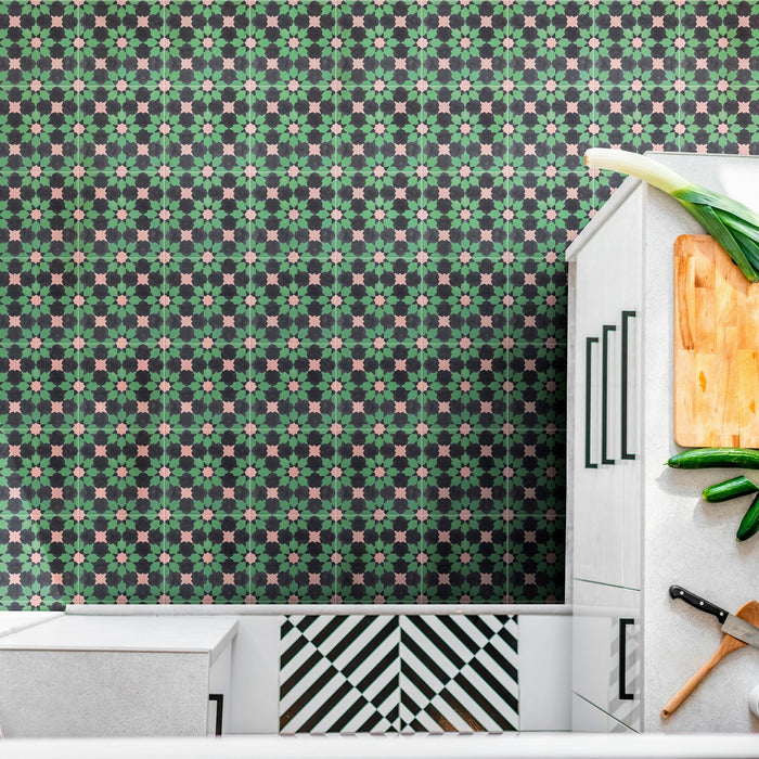 Madeira Orchard Tile | Multicoloured | Moroccan Tiles | Wall & Floor | 20cm x 20cm