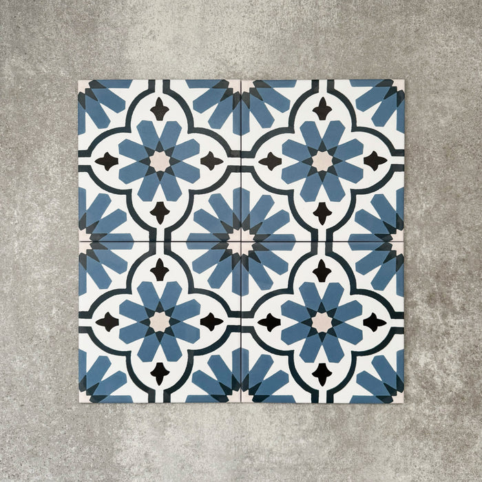Clara Azul | Victorian Moroccan Style | 20cm x 20cm