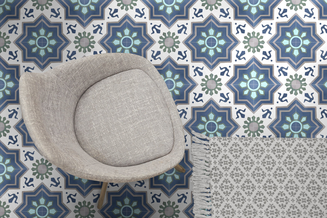 Balthazar Blue Moroccan 20cm x 20cm