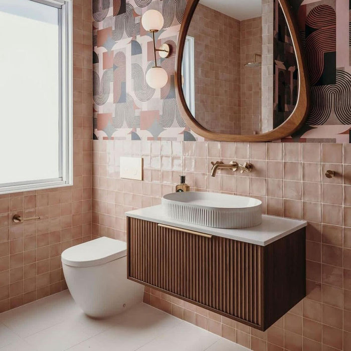 Saigon Rose Pink Square | Wall Tile | Moroccan Style | 10cm x 10cm