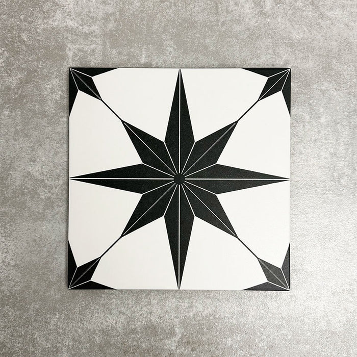 Polaris Black Star | Moroccan Style | 25cm x 25cm