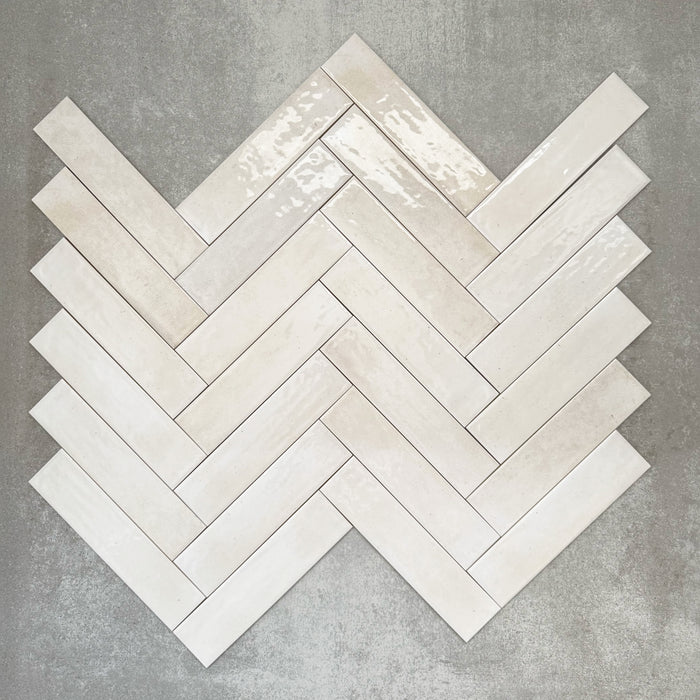 Allegra Blanca | Gloss Brick Tile | 6cm x 25cm