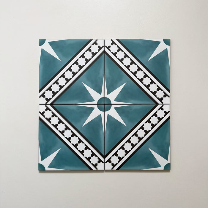 Gilgamesh Blue | Moroccan Style | 20cm x 20cm