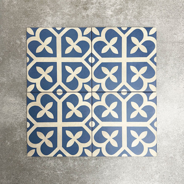 Ivy Blue | Victorian Moroccan Style | 20cm x 20cm