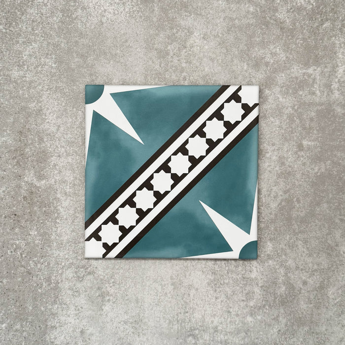 Gilgamesh Blue | Moroccan Style | 20cm x 20cm