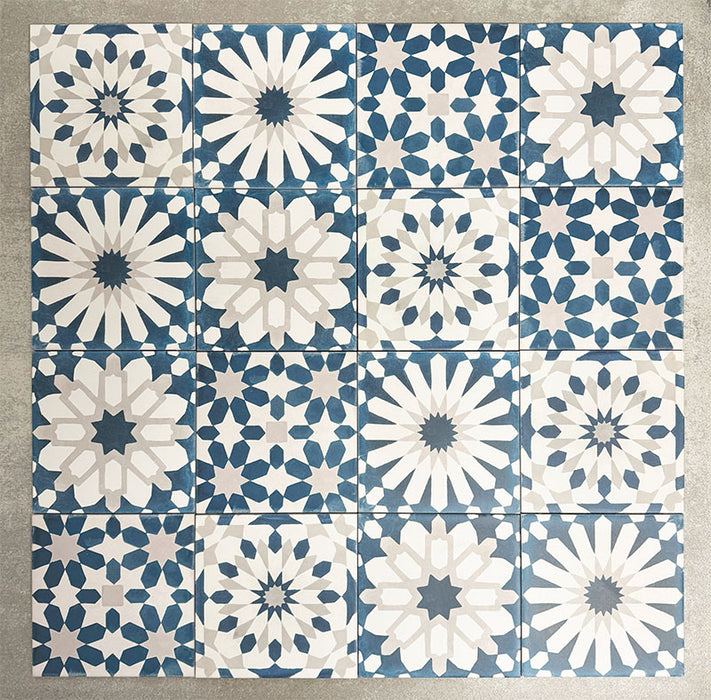 Souk Blue A | Moroccan Style | 20cm x 20cm