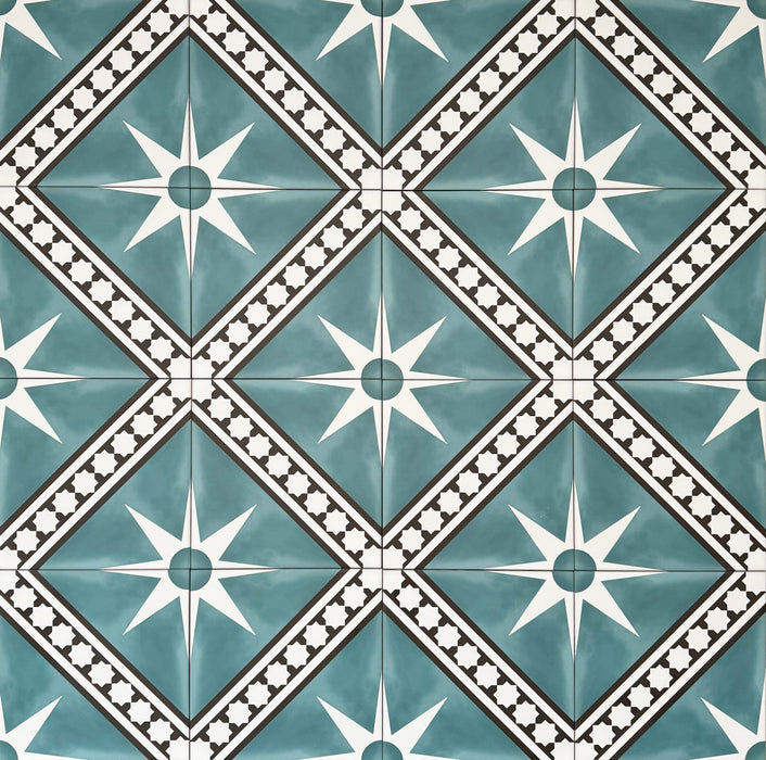 Gilgamesh Blue | Moroccan Style | 20cm x 20cm