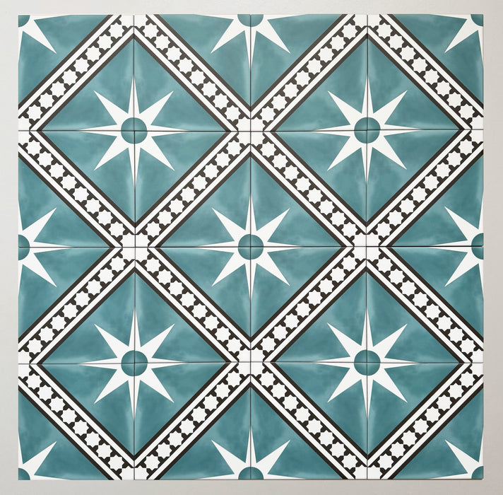 Gilgamesh Blue | Moroccan Style | 20cm x 20cm