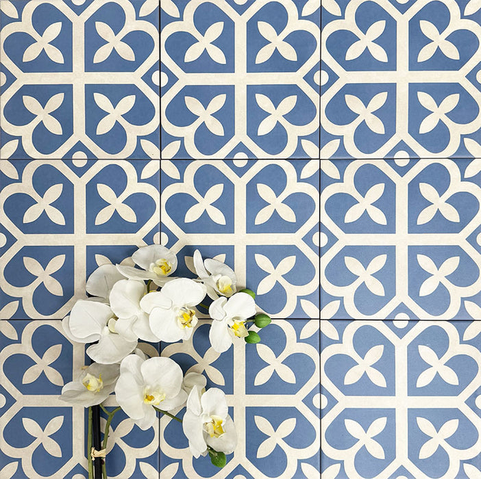 Ivy Blue | Victorian Moroccan Style | 20cm x 20cm