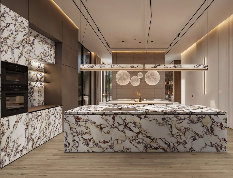 Viola Polished Marble style | Porcelain Wall & Floor Tiles | 60cm x 120cm