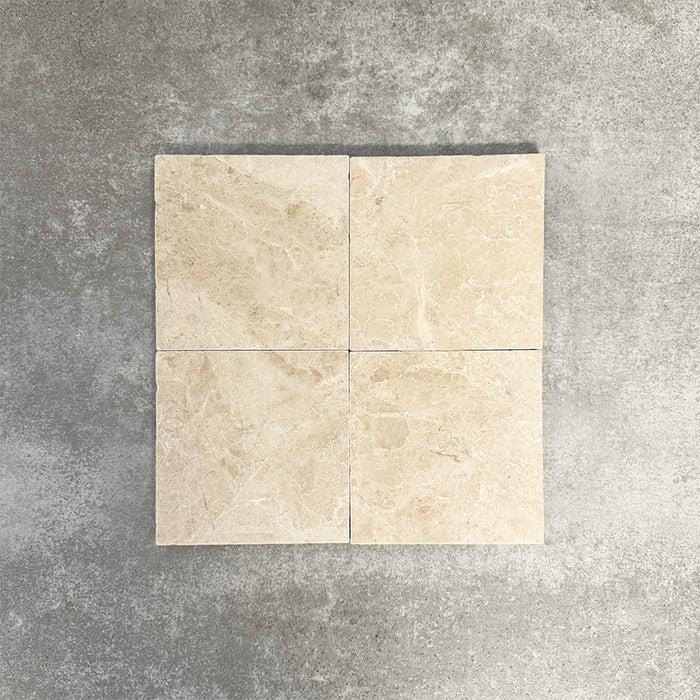 Fayrouz Tumbled Latte Foam Marble Tile | 15cm x 15cm