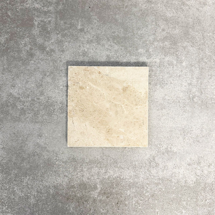 Fayrouz Tumbled Latte Foam Marble Tile | 15cm x 15cm