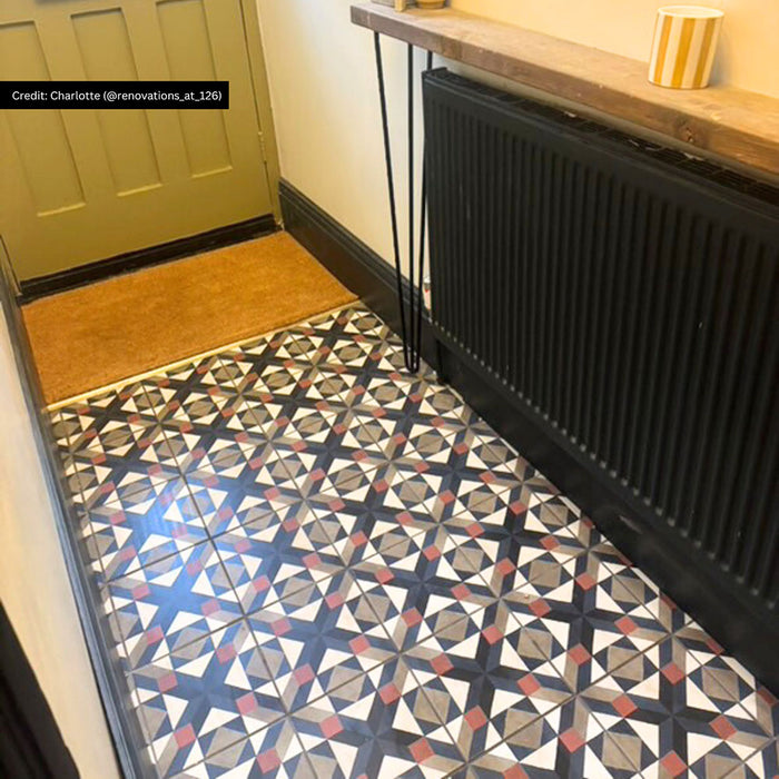 Kasbah Cross Moroccan Tile 20cm x 20cm