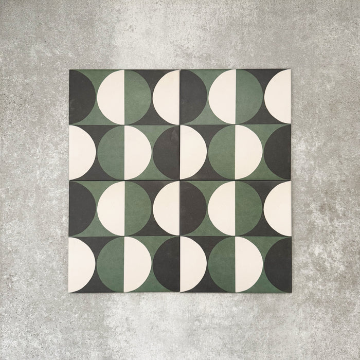 Abstract Circles | Patterned Tile | 20cm x 20cm