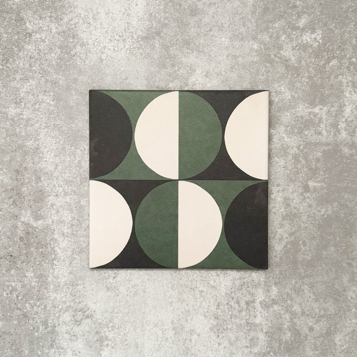 Abstract Circles | Patterned Tile | 20cm x 20cm