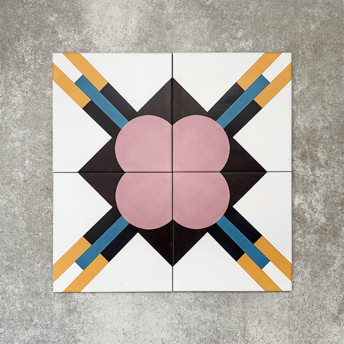 Abstract Contori | Patterned Tile | 20cm x 20cm
