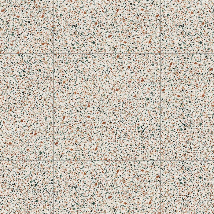 FULL TILE SAMPLE Turin Terrazzo Blanco DOTS Tiles | 20cm x 20cm