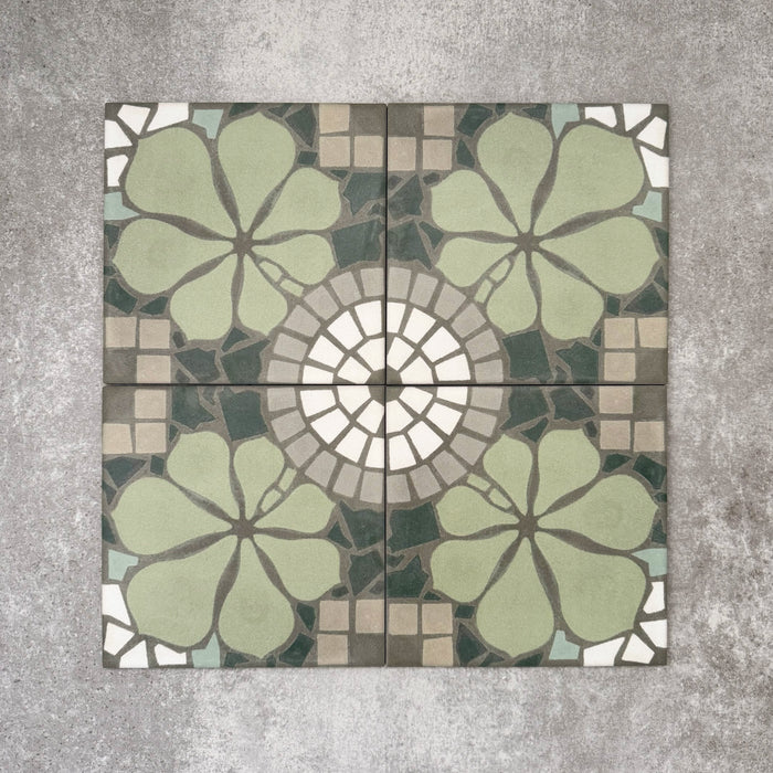 Nantes Green | Moroccan Style | 20cm x 20cm