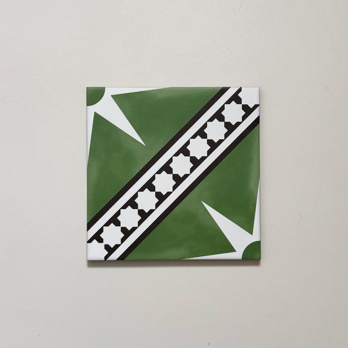 Gilgamesh Green | Moroccan Style | 20cm x 20cm