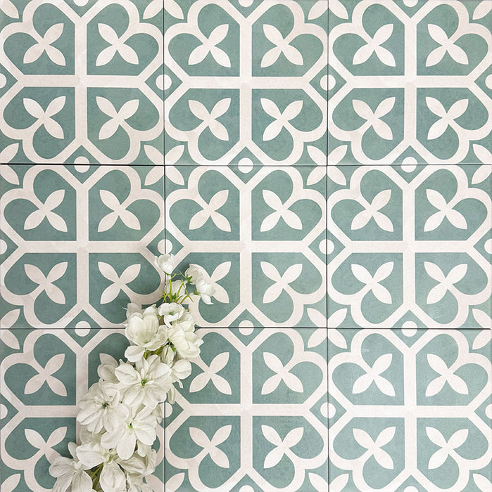 Ivy Green | Victorian Moroccan Style | 20cm x 20cm