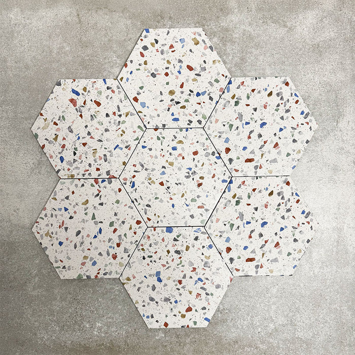 Gelato Tutti Frutti Hexagon | Terrazzo Style | 22cm x 25cm