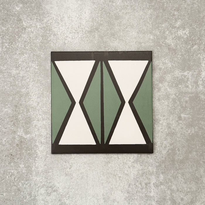 Abstract Hourglass | Patterned Tile | 20cm x 20cm