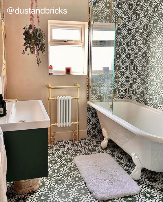 Clara Verde | Victorian Moroccan Style | 20cm x 20cm