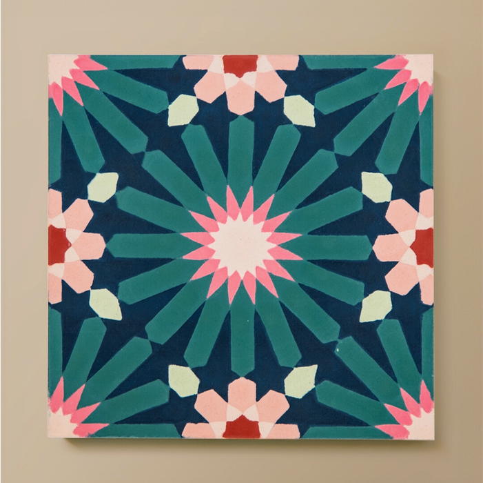 Fez Festival | Moroccan Style Patterned Tile | 20cm x 20cm