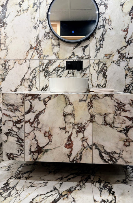 Viola Matt Honed Marble style | Porcelain Wall & Floor Tiles | 60cm x 60cm