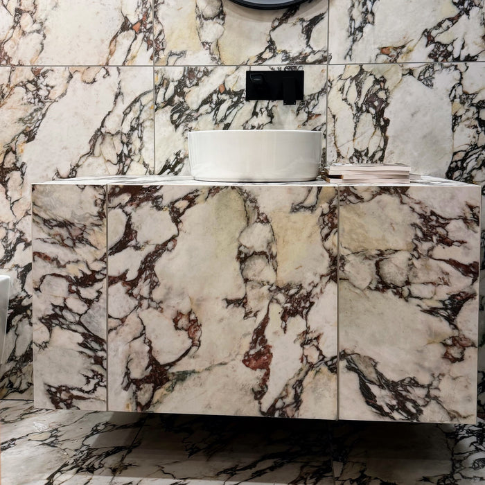 Viola Matt Honed Marble style | Porcelain Wall & Floor Tiles | 60cm x 60cm