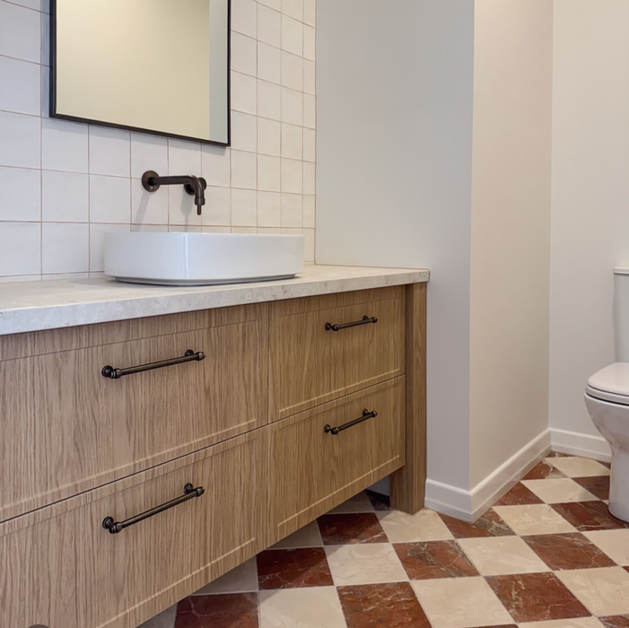 Fayrouz Tumbled Rosso Marble Tile | 15cm x 15cm