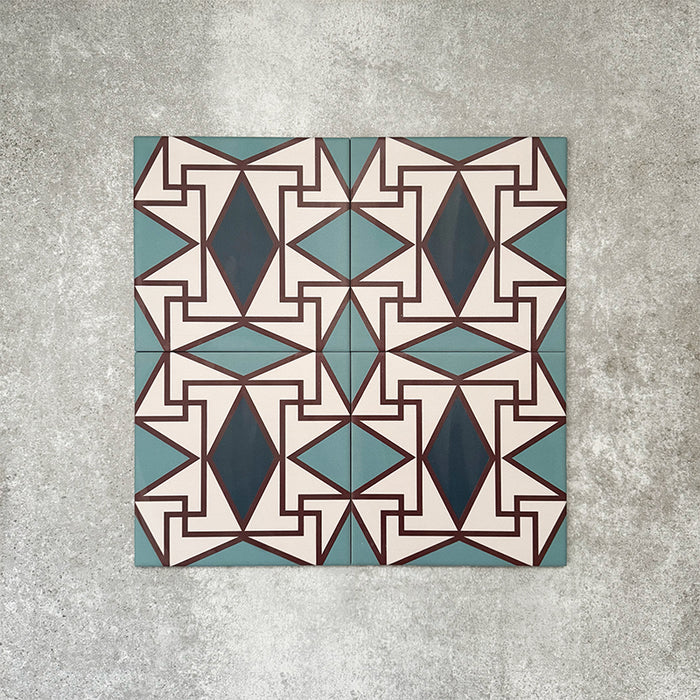 Abstract Iris | Patterned Tile | 20cm x 20cm