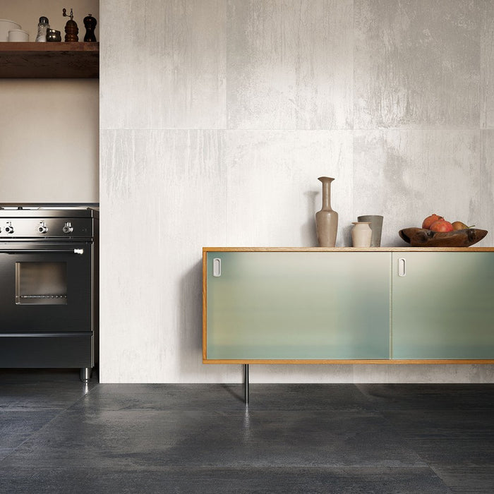 Kiln Blanco Metallic Wall and floor Tiles 60cm x 60cm