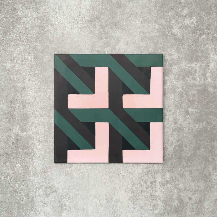Abstract Lagoon | Patterned Tile | 20cm x 20cm