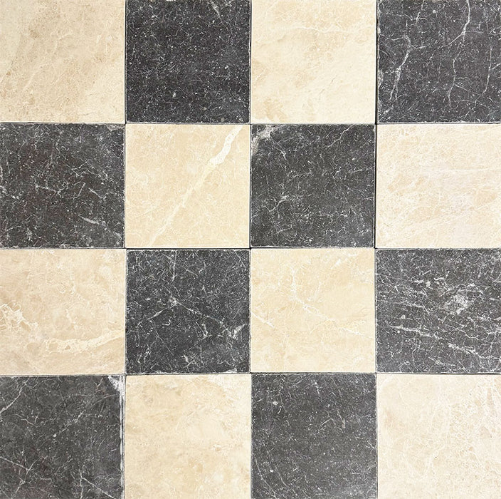 Fayrouz Tumbled Latte Foam Marble Tile | 15cm x 15cm