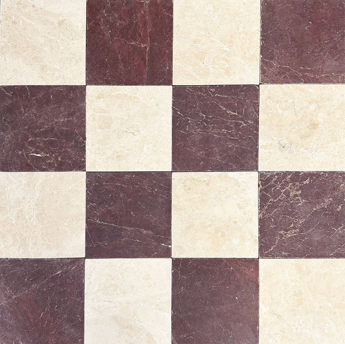 Fayrouz Tumbled Latte Foam Marble Tile | 15cm x 15cm