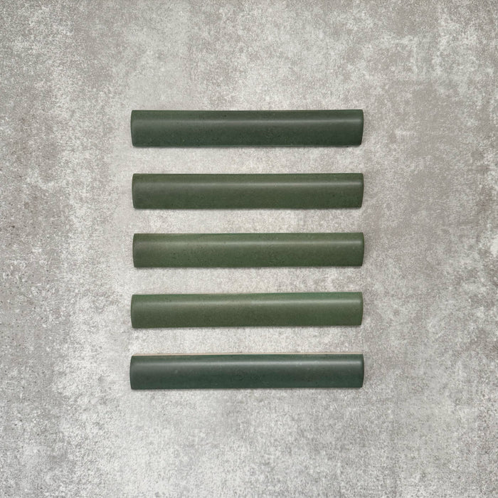 Zellige Malachite Green Bullnose | Moroccan Style | 3cm x 20cm